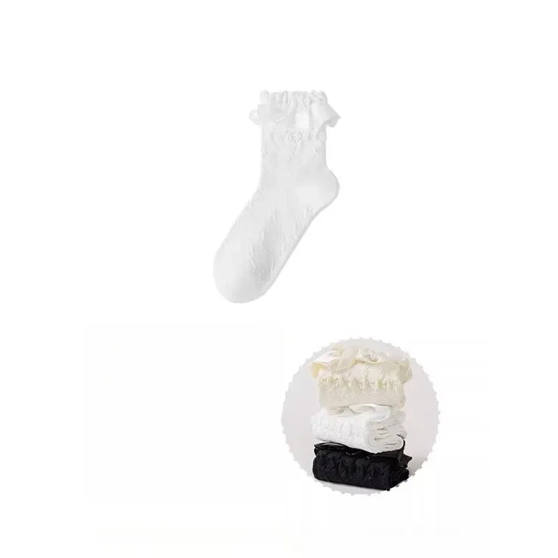 3 Pairs Lolita Socks For Women