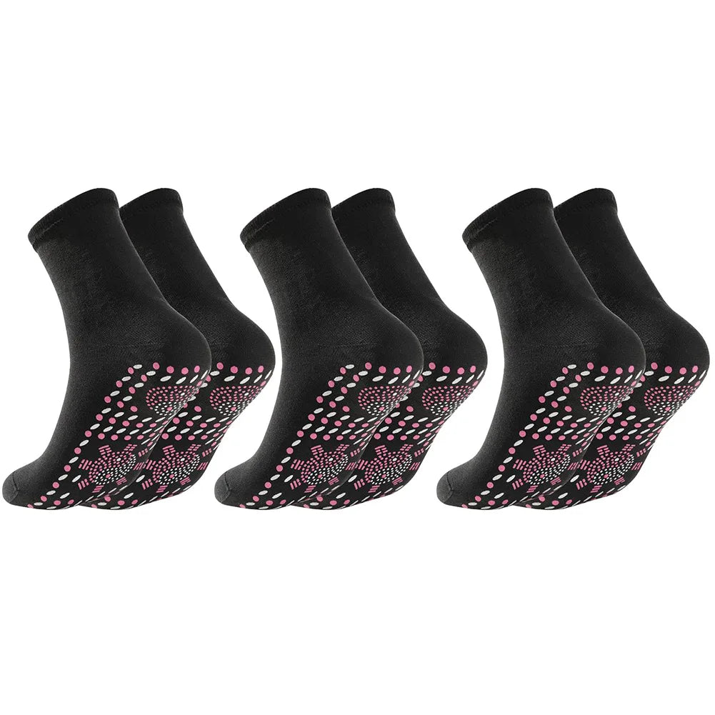 3 Pairs Tourmaline Acupressure Socks