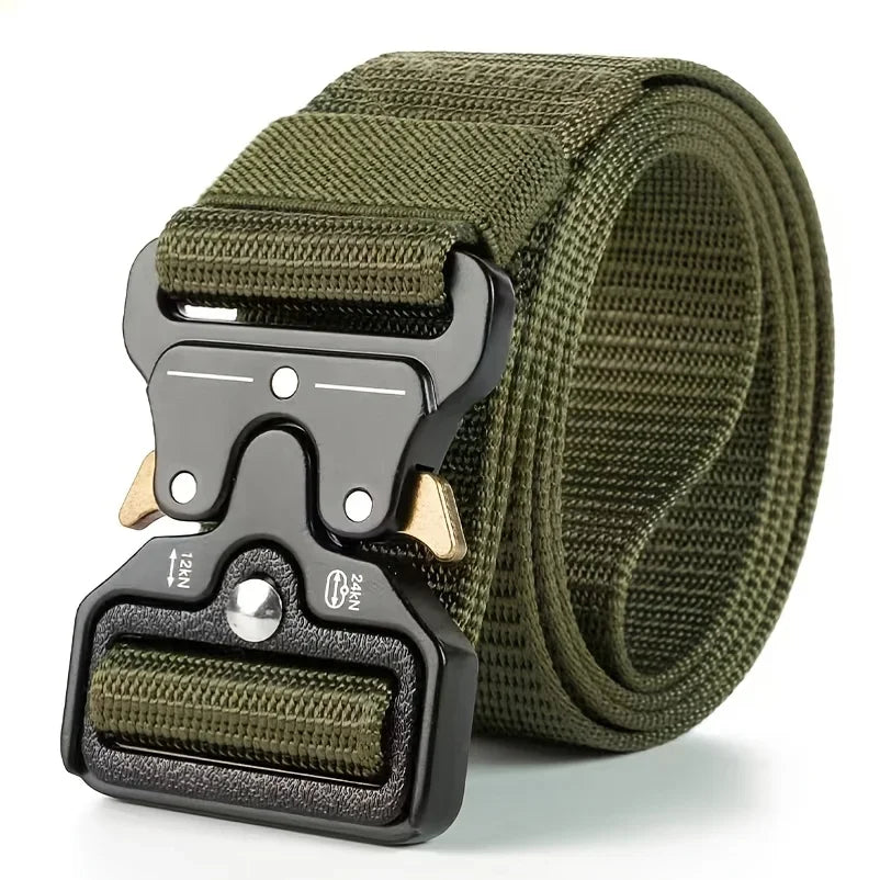 Men's Tactical Belt Heavy-Duty Nylon Belt With Quick-Release Buckle