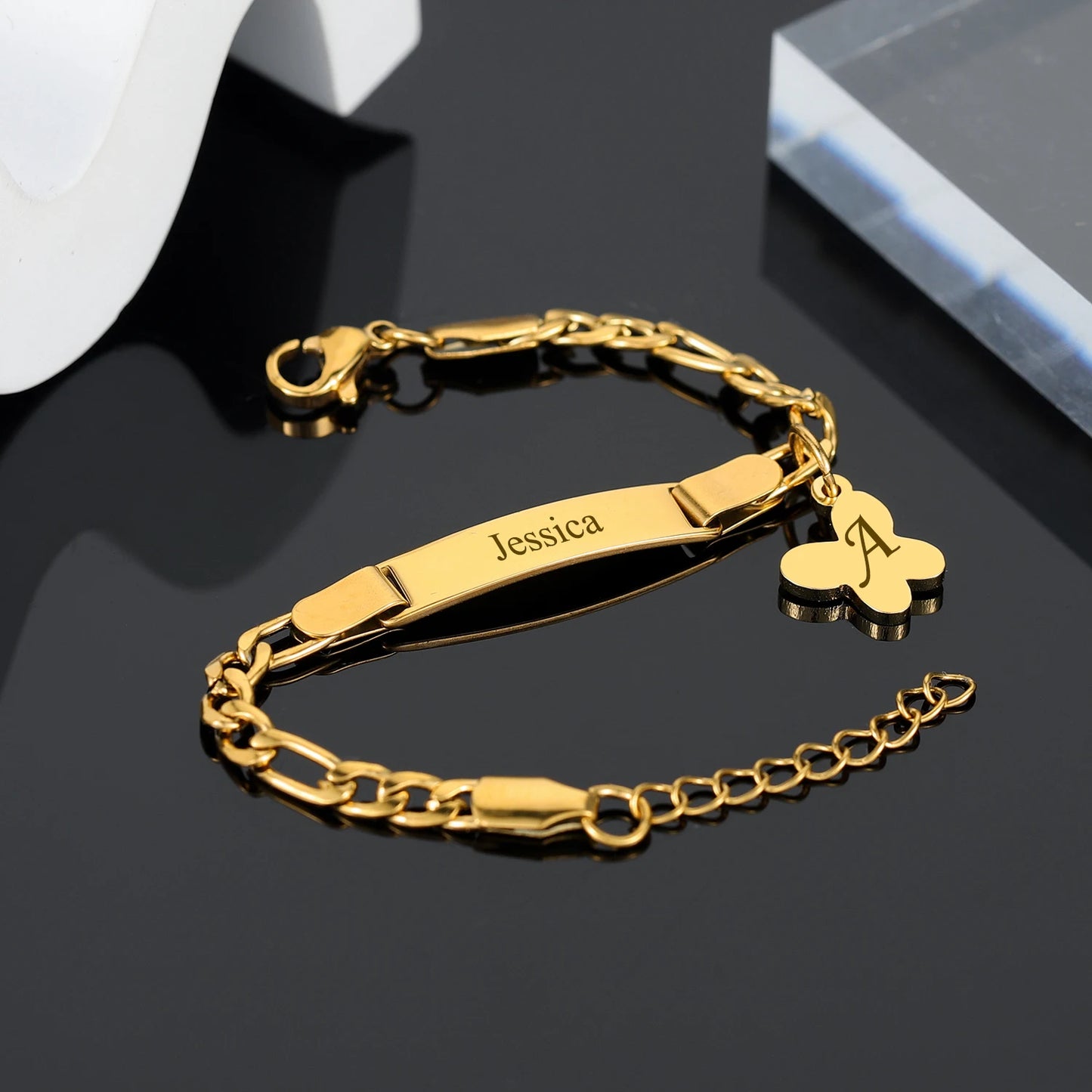 Personalized Gold Baby Bracelet