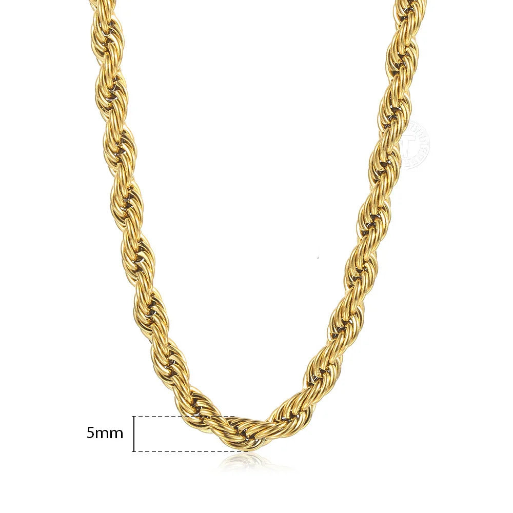 New Fashion Twisted Rope Link Chain