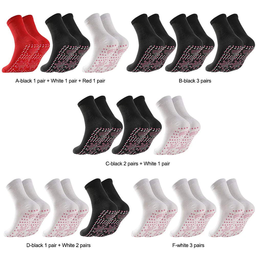 3 Pairs Tourmaline Acupressure Socks