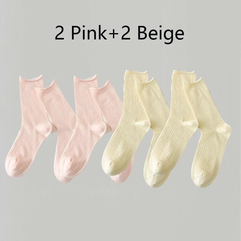 4 Pairs Socks For Women