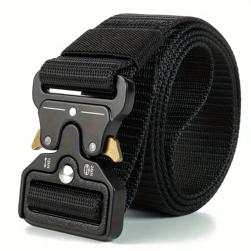 Men's Tactical Belt Heavy-Duty Nylon Belt With Quick-Release Buckle