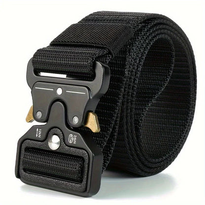 Men's Tactical Belt Heavy-Duty Nylon Belt With Quick-Release Buckle
