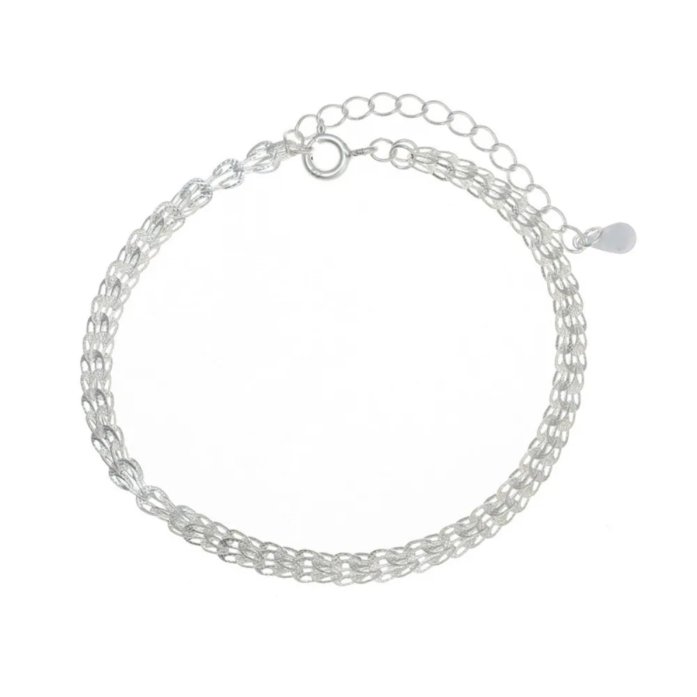 Chain Bracelet Female Bright Silver