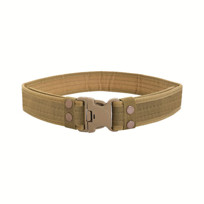 Unisex Adjustable Canvas Belt with Metal Buckle