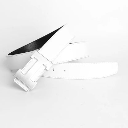 Red Luxury Designer Brand Cowhide Belt
