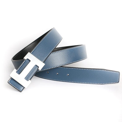 Red Luxury Designer Brand Cowhide Belt