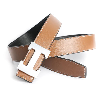 Red Luxury Designer Brand Cowhide Belt