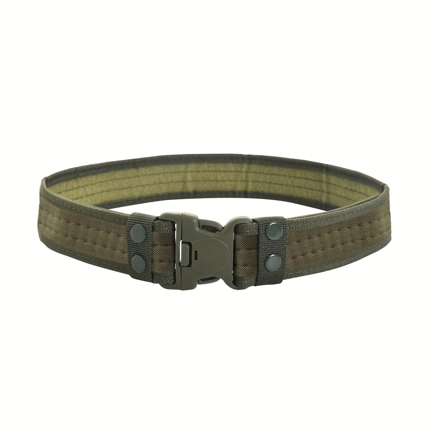 Unisex Adjustable Canvas Belt with Metal Buckle