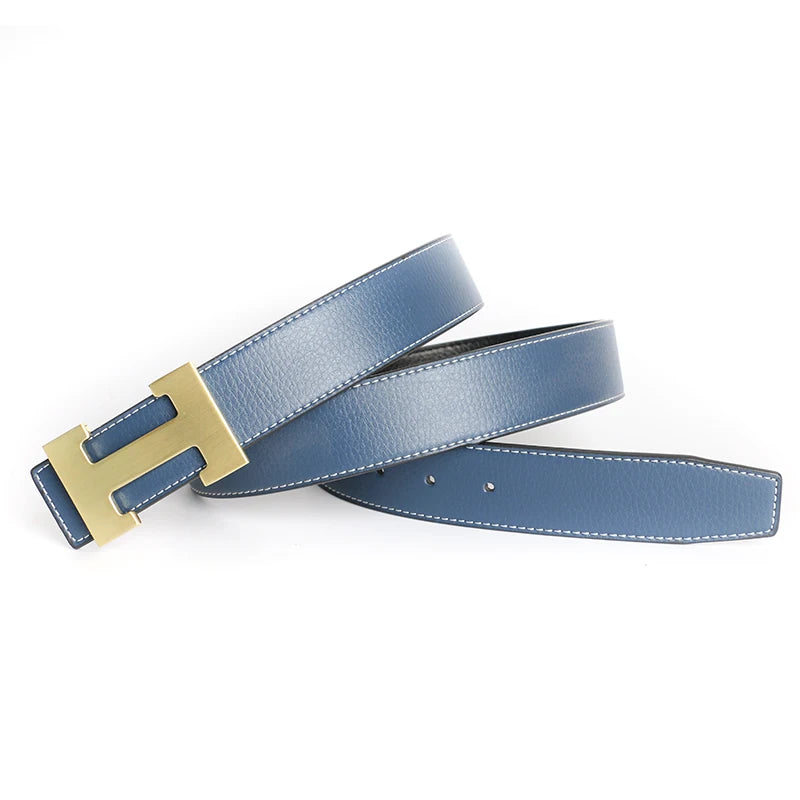 Red Luxury Designer Brand Cowhide Belt