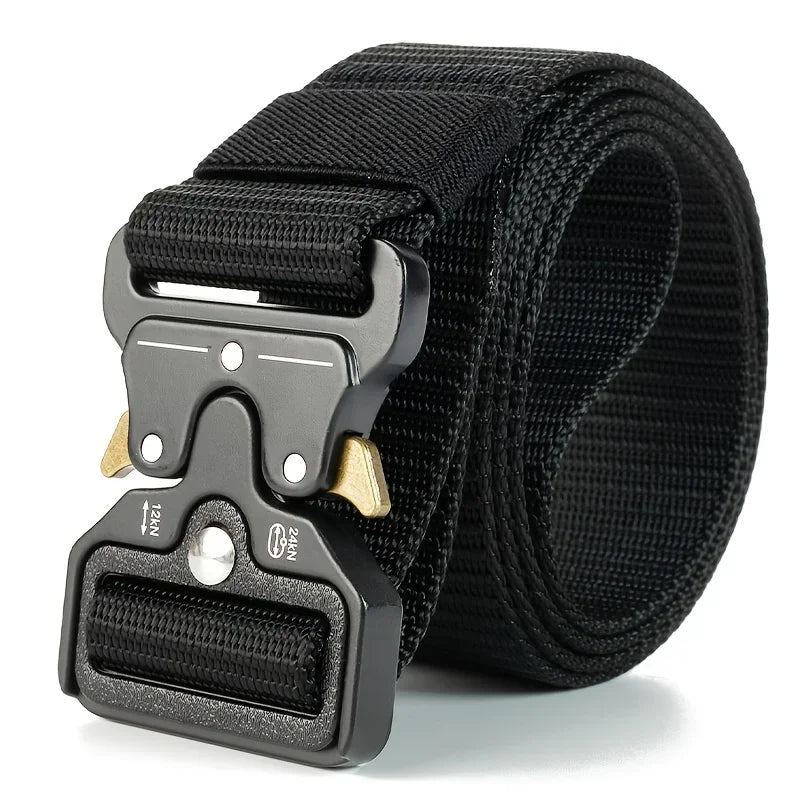 Men's Tactical Belt Heavy-Duty Nylon Belt With Quick-Release Buckle