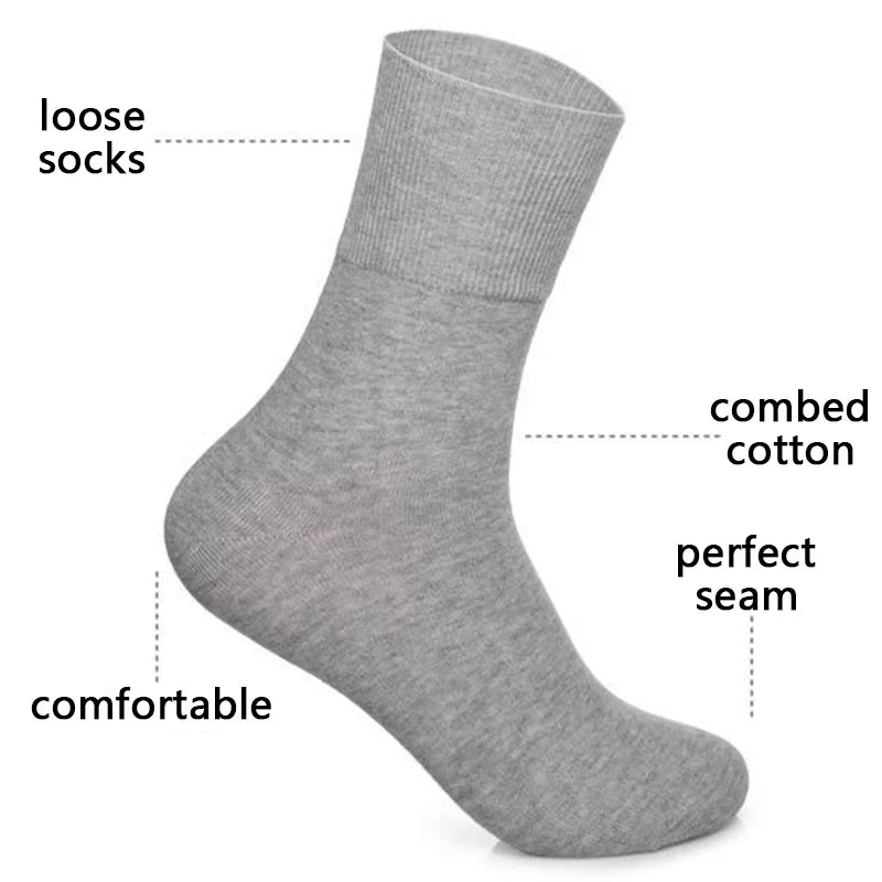 Senior Socks Wide Ribbed for Diabetes Hypertensive Patients