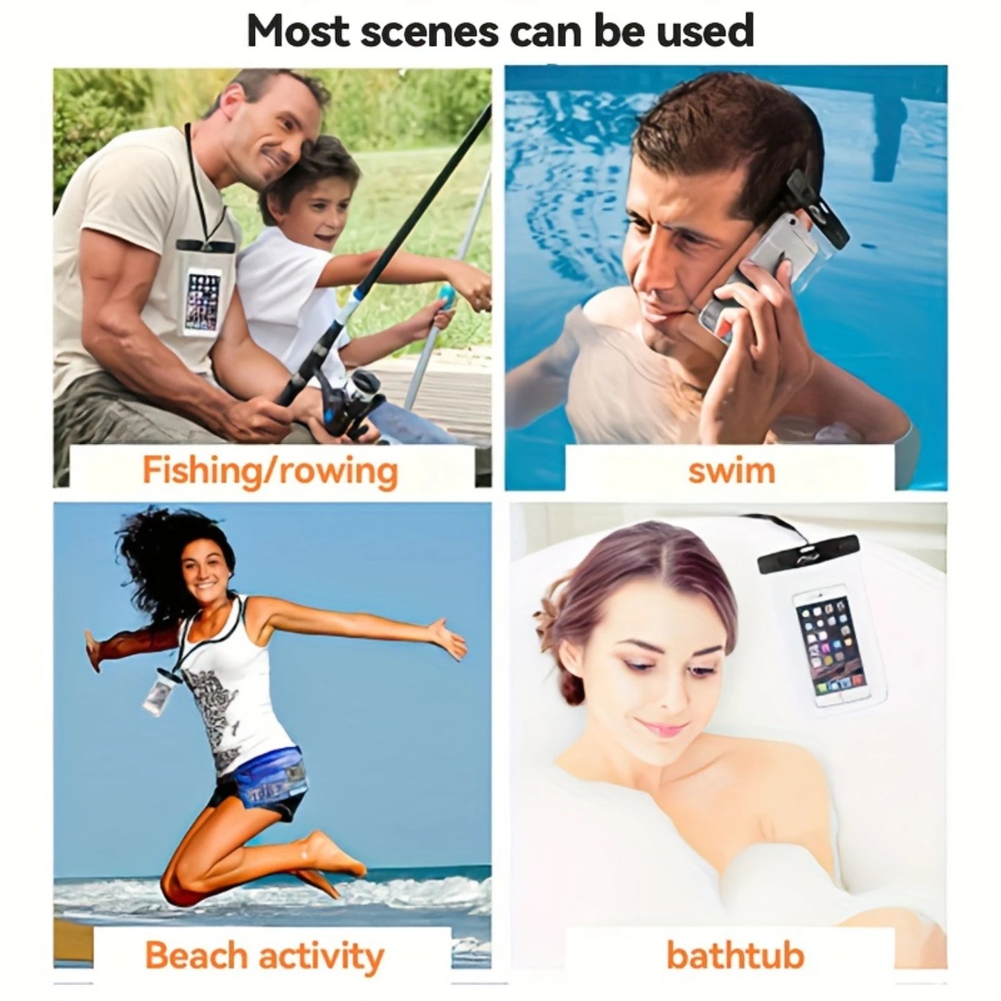 3 Packs - Waterproof Phone Pouch