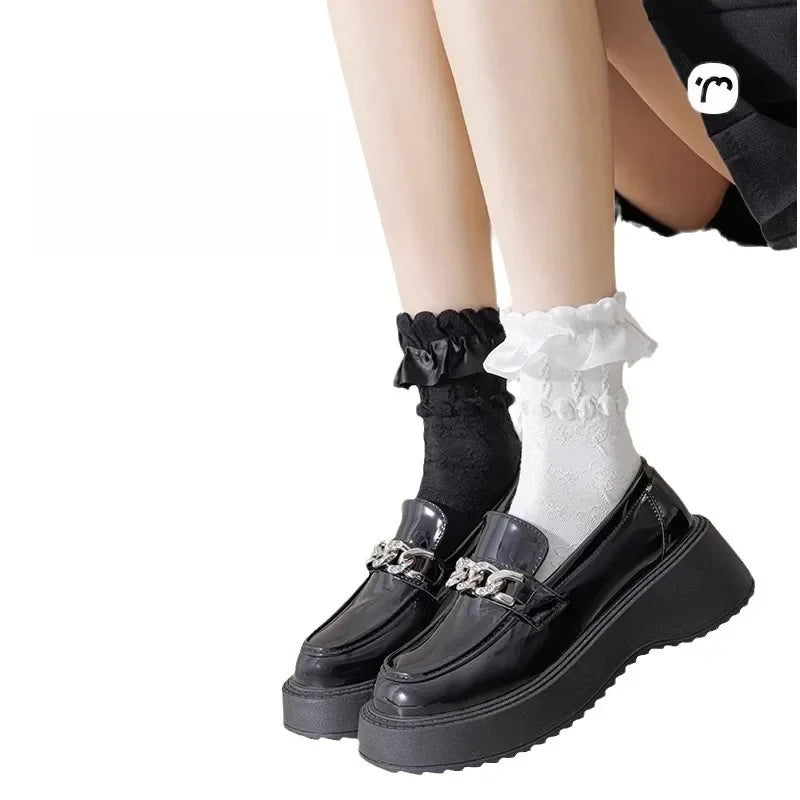 3 Pairs Lolita Socks For Women
