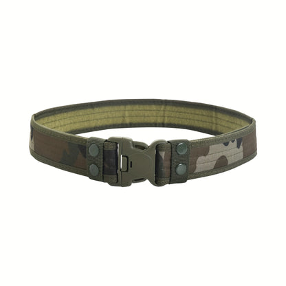 Unisex Adjustable Canvas Belt with Metal Buckle