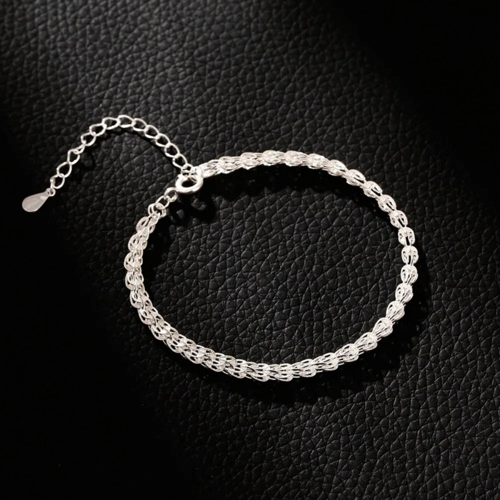 Chain Bracelet Female Bright Silver