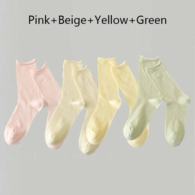 4 Pairs Socks For Women