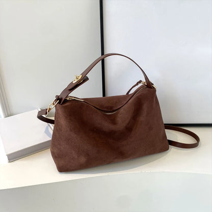 Women Suede Shoulder Bag Adjustable