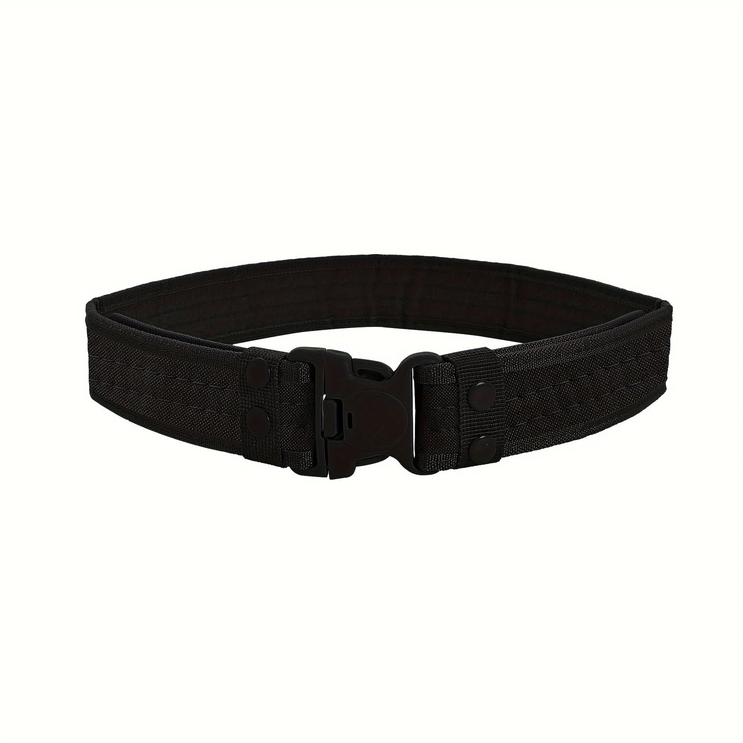 Unisex Adjustable Canvas Belt with Metal Buckle