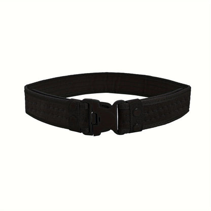 Unisex Adjustable Canvas Belt with Metal Buckle