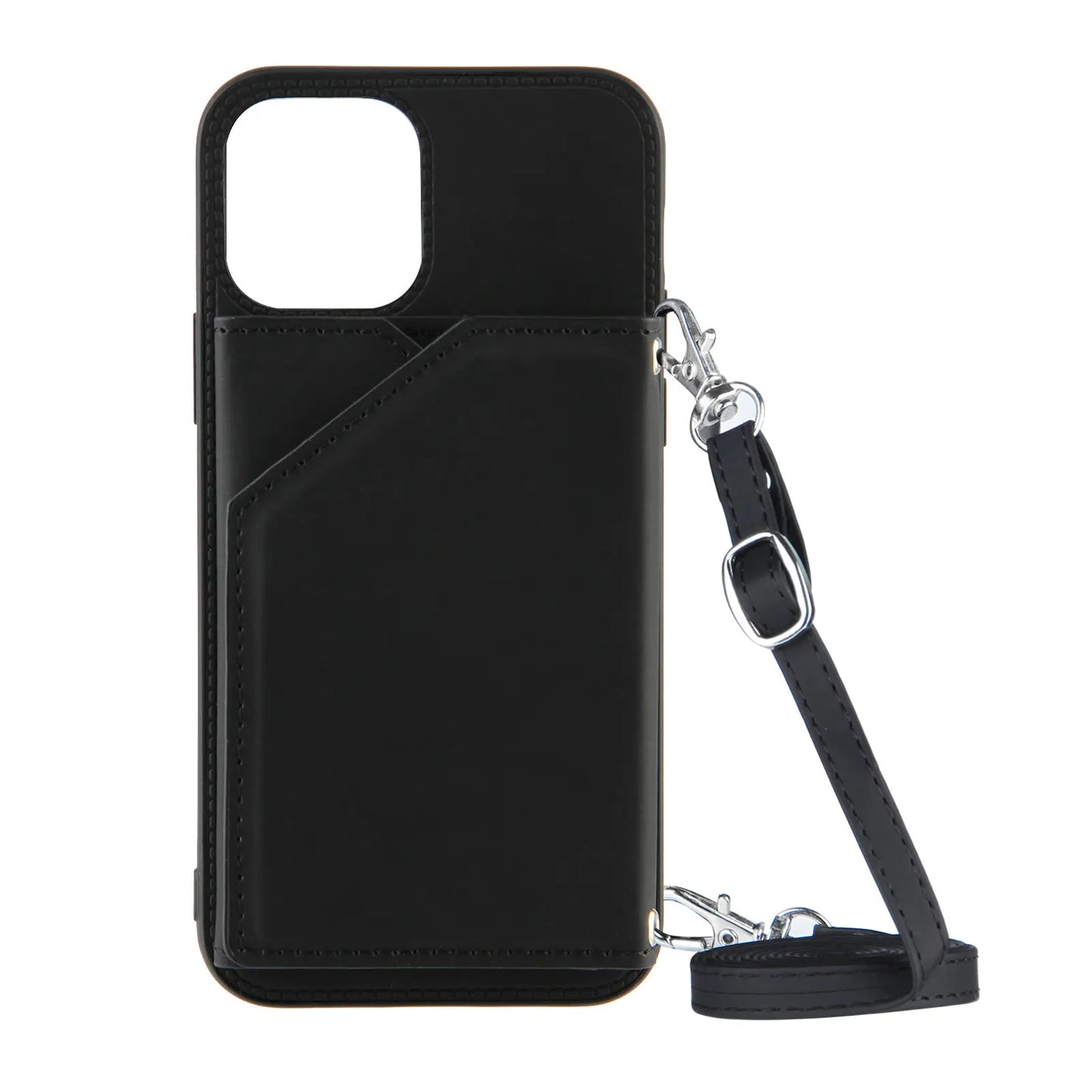 Lanyard Crossbody leather Case For iPhone