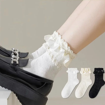 3 Pairs Lolita Socks For Women