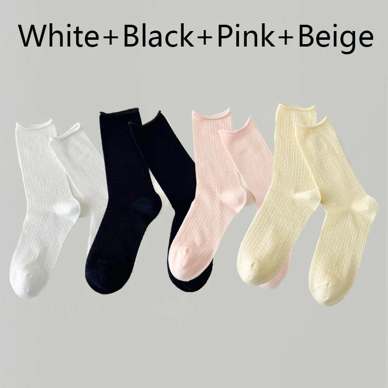 4 Pairs Socks For Women