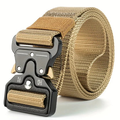 Men's Tactical Belt Heavy-Duty Nylon Belt With Quick-Release Buckle