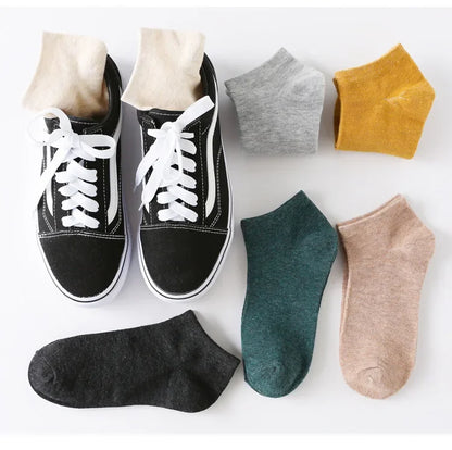 5Pairs Low Cut Men and Women's Socks