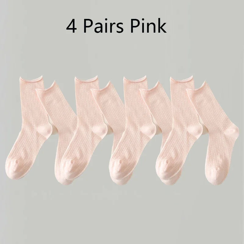 4 Pairs Socks For Women