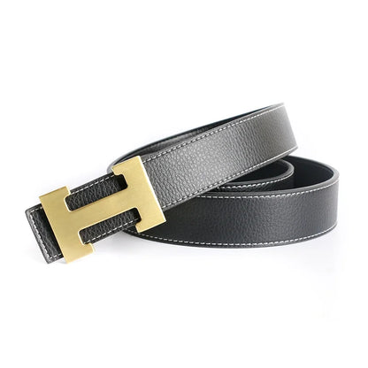 Red Luxury Designer Brand Cowhide Belt