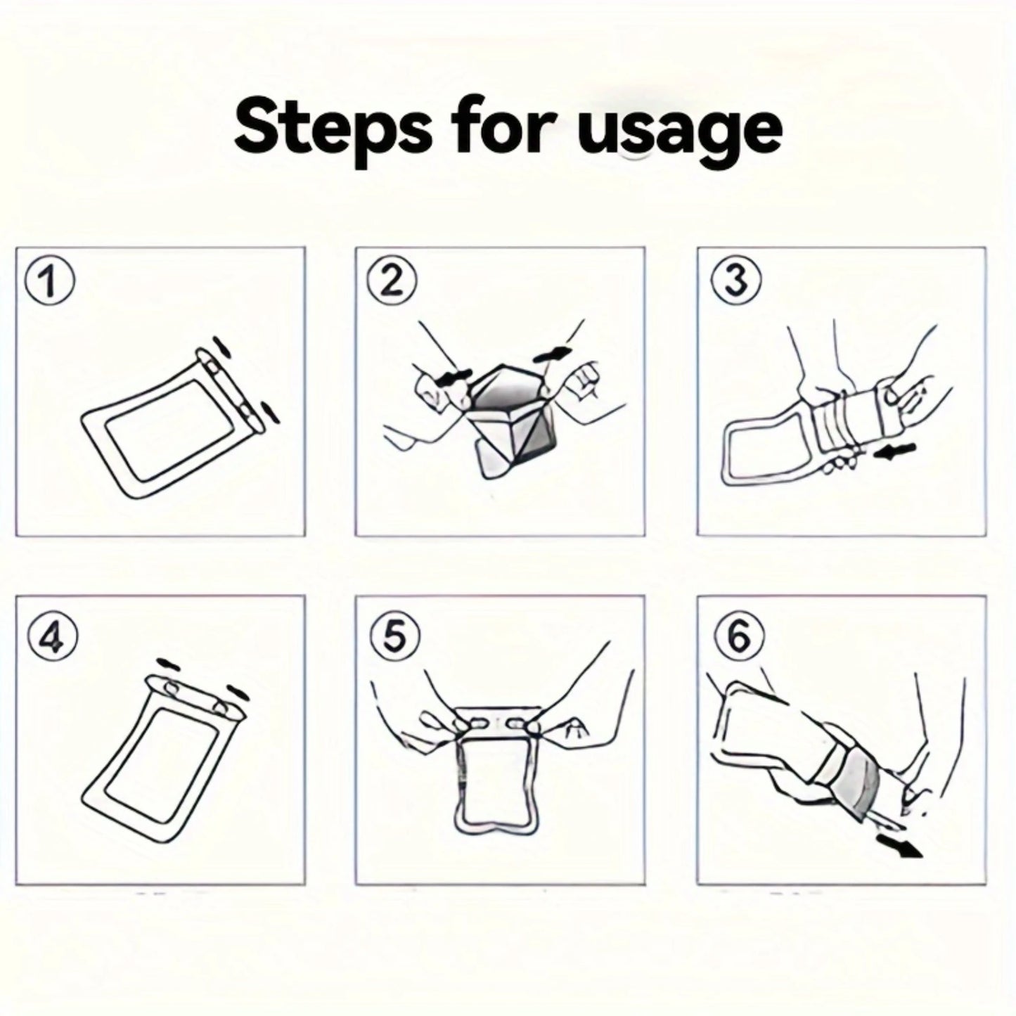 3 Packs - Waterproof Phone Pouch