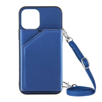 Lanyard Crossbody leather Case For iPhone