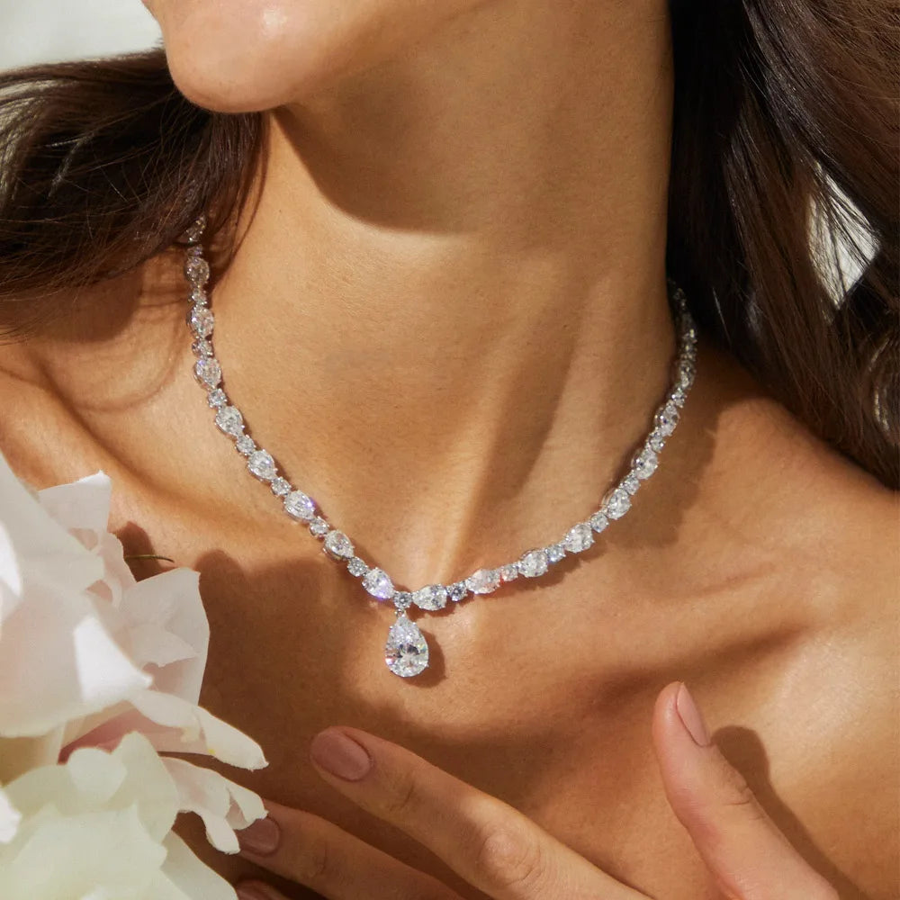 Pear Drop Necklace Choker for Women