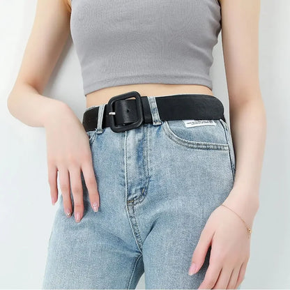 Fashion Women Belt Square Buckle