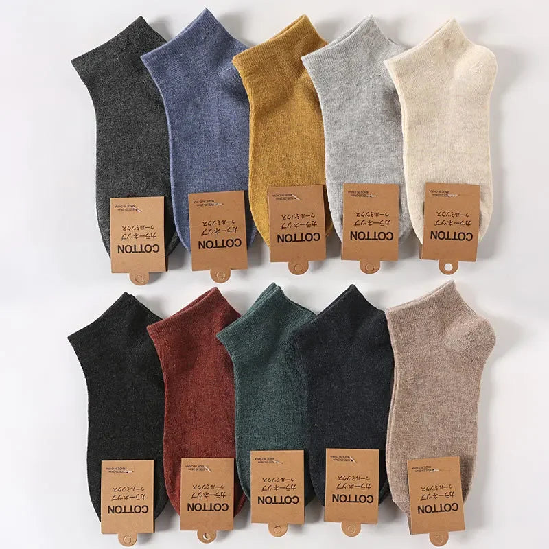 5Pairs Low Cut Men and Women's Socks