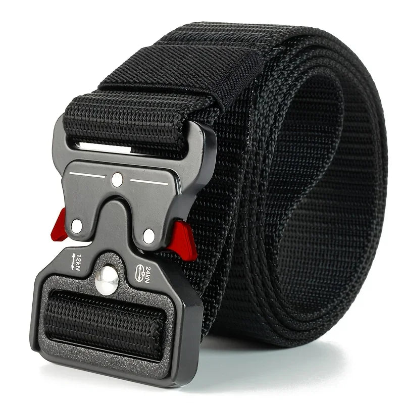 Men's Tactical Belt Heavy-Duty Nylon Belt With Quick-Release Buckle