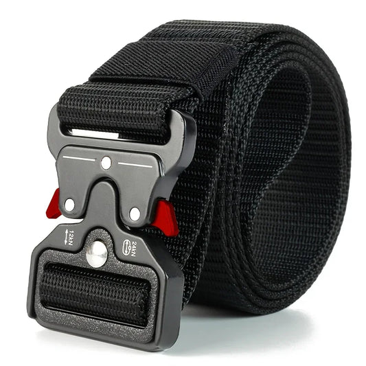 Men's Tactical Belt Heavy-Duty Nylon Belt With Quick-Release Buckle