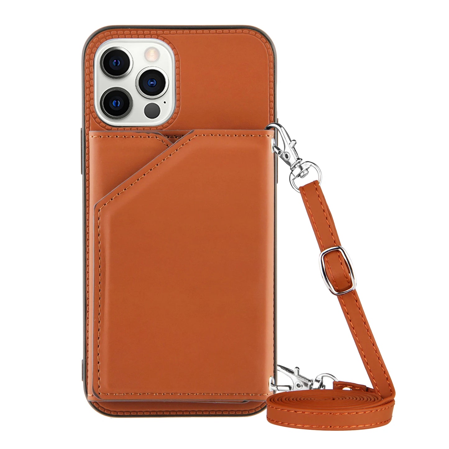 Lanyard Crossbody leather Case For iPhone
